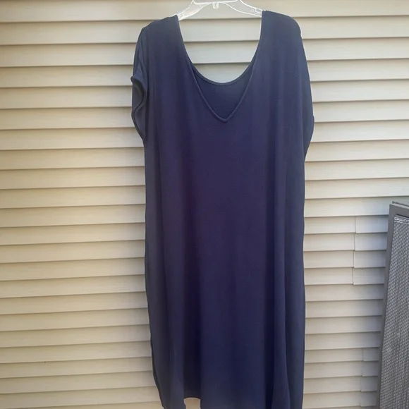 Johnny Was Calme Hachi Cap Sleeves Midi Dress in Navy Size XL - Picture 6 of 13